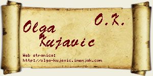 Olga Kujavić vizit kartica